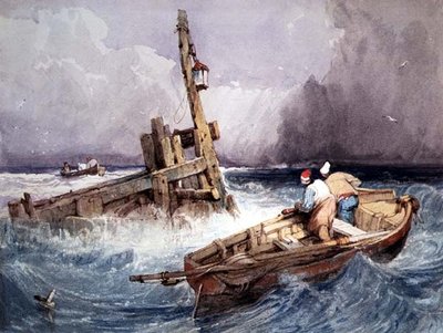 難破船 作： Samuel Prout