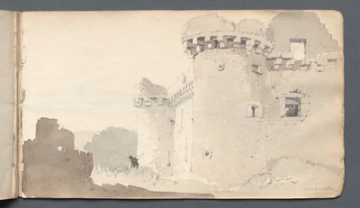 スケッチブック「廃墟の城」 作： Samuel Prout