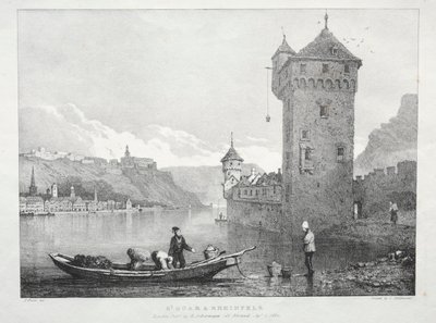 セントゴアールとラインフェルス、1824年。 作： Samuel Prout