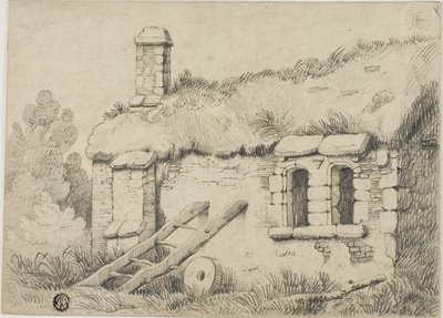 茅葺きコテージ 作： Samuel Prout