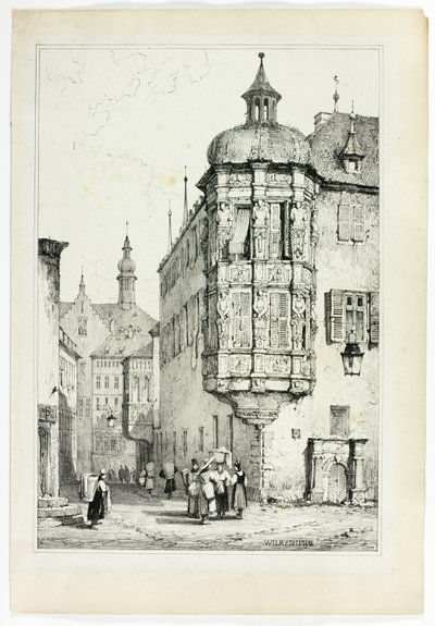ヴュルツブルク、フランドルとドイツで描いたスケッチのファクシミリより 作： Samuel Prout