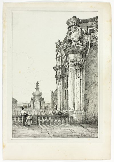 ツヴィンガー宮殿、ドレスデン 作： Samuel Prout