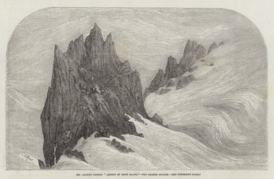 アルバート・スミス氏のモンブラン登山、グランド・ミュレット 作： Samuel Read