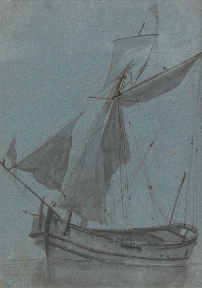 沿岸のはしけ 作： Samuel Scott
