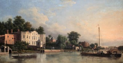 教皇の別荘、トゥイッケナム、ミドルセックス、1760年頃 作： Samuel Scott