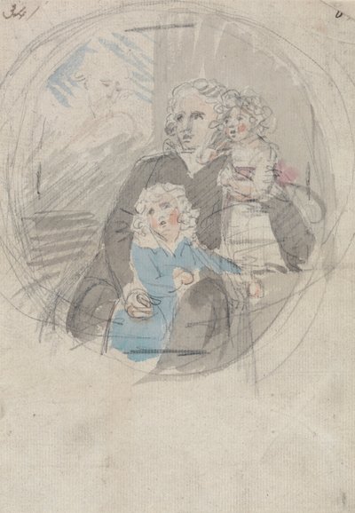 肖像画グループのための研究 作： Samuel Shelley
