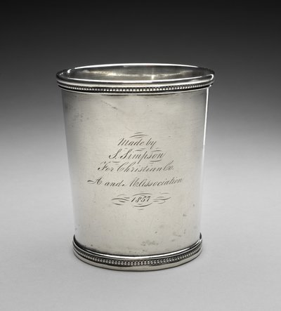 タンブラー、c。 1857年（シルバー） 作： Samuel Simpson