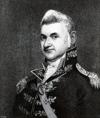 ヘンリー・ディアボーン（1751-1829）の肖像（エングレーヴィング 作： Samuel Smith Kilburn