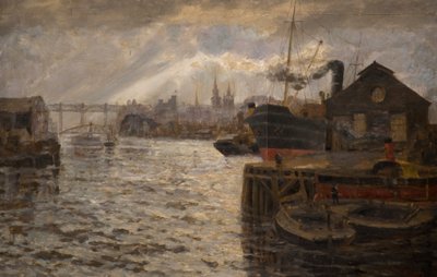 高レベル橋を備えたタイン、1920 作： Samuel Sykes