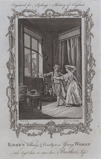 兄の命を救うように頼んだ若い女性へのカークの悪役と残酷さ 作： Samuel Wale