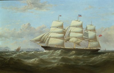 インドへの処女航海から戻ったイギリスの商人クリフォード 作： Samuel Walters
