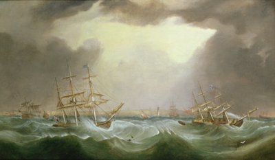 1839年1月6日、7日の大暴風 作： Samuel Walters