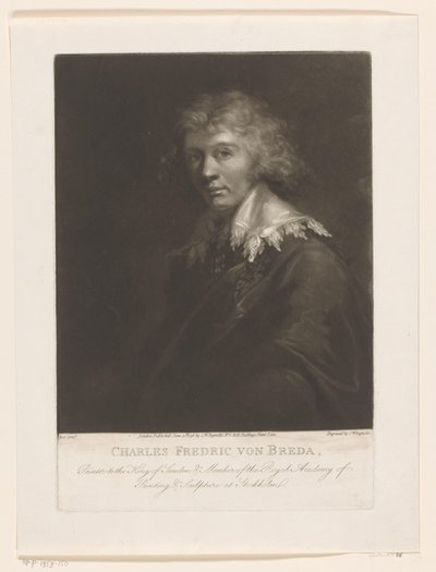 カール・フレデリック・フォン・ブレダの肖像 作： Samuel William Reynolds (I)