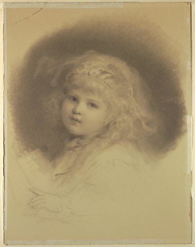 若い女の子の肖像 作： Samuel Worcester Rowse