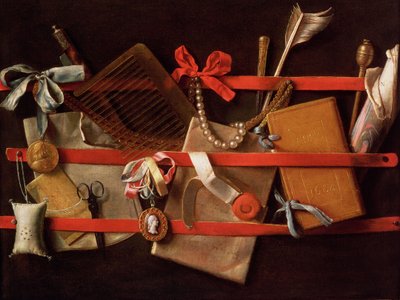 レターラックに取り付けられたオブジェクトのトロンプロエイル、1964年 作： Samuel van Hoogstraten