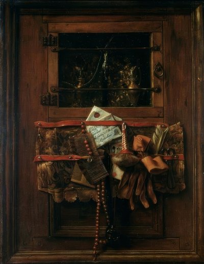 手紙のある静物 作： Samuel van Hoogstraten