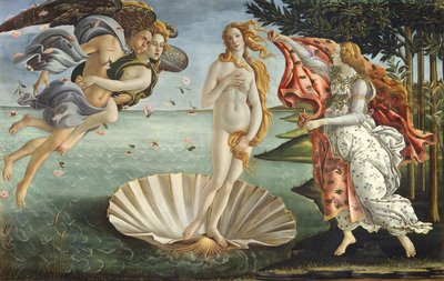 ヴィーナスの誕生 1485年頃 テンペラ・カンヴァス 作： Sandro (1444/5 1510) Botticelli