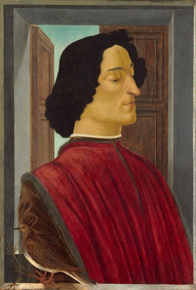 ジュリアーノ・デ・メディチ、1478-80年頃（パネルにテンペラ 作： Sandro Botticelli
