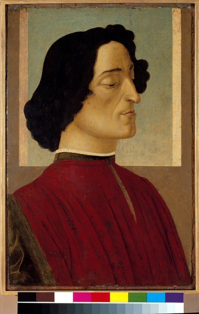 ジュリアーノ・デ・メディチの肖像 作： Sandro Botticelli