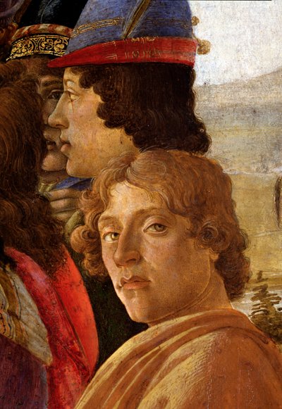 東方の三博士の崇拝、詳細 作： Sandro Botticelli