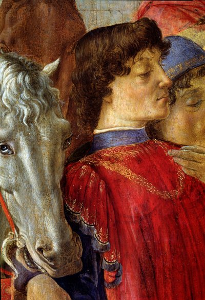壮麗なるロレンツォ・デ・メディチの「マギの崇拝」（木にテンペラ 作： Sandro Botticelli