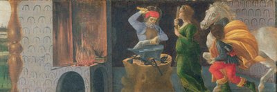 聖エリギウスの奇跡」 聖マルコ祭壇画のプレデラパネル 1488～90年頃 （パネルにテンペラ） （44342、44348、44333参照 作： Sandro Botticelli
