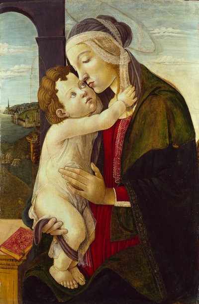 聖母子像、1480年から1500年頃アーティストサンドロ・ボッティチェリ、アンノウン 作： Sandro Botticelli