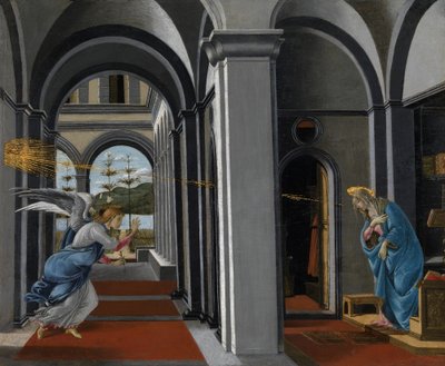 受胎告知 作： Sandro Botticelli