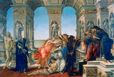 ApellesのCalumny、1497-1498 作： Sandro Botticelli