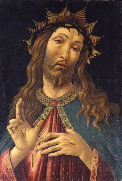 いばらで戴冠したキリストc。 1500 作： Sandro Botticelli