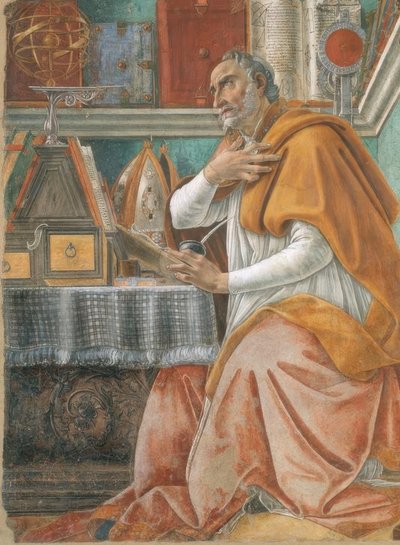 セントオーガスティン 作： Sandro Botticelli