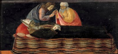 聖なるビスクの体からの心臓の除去 作： Sandro Botticelli