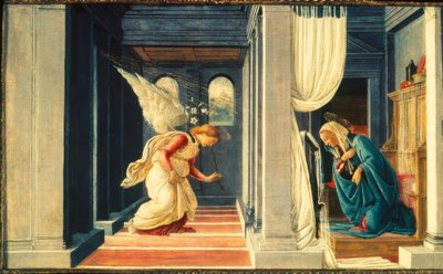 メアリーへの受胎告知 作： Sandro Botticelli