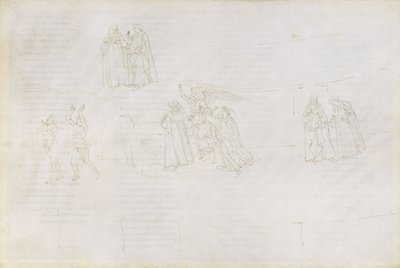 ダンテの『神曲』（『煉獄篇』第17歌）の挿絵 作： Sandro Botticelli