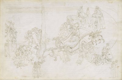 ダンテの『神曲』（『煉獄篇』第31歌）の挿絵 作： Sandro Botticelli