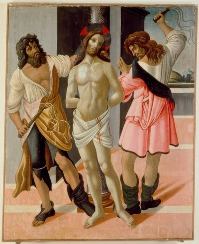 キリストの鞭打ち 作： Sandro Botticelli