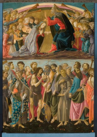 聖人と聖母の戴冠式 作： Sandro Botticelli