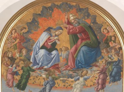 4人の聖人とマリアの戴冠式 作： Sandro Botticelli