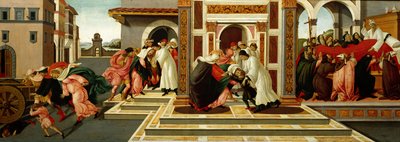 最後の奇跡と聖ゼノビウスの死、c。 1500 作： Sandro Botticelli