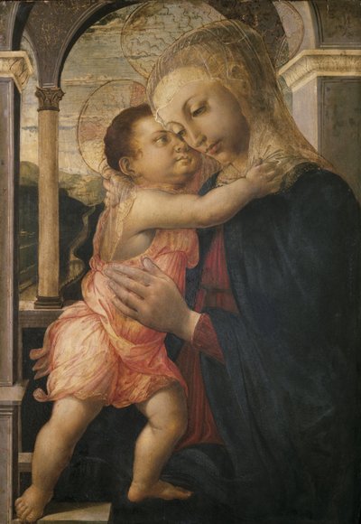 マドンナと子供、およそ1466-1467 作： Sandro Botticelli