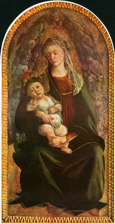 セラフィムと栄光のマドンナ、c1469-1470、1937。 作： Sandro Botticelli
