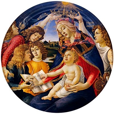 マグニフィカの聖母、1483 作： Sandro Botticelli
