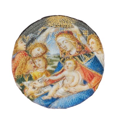 マグニフィカトのマドンナ、フィレンツェ、15世紀後半-16世紀初頭 作： Sandro Botticelli