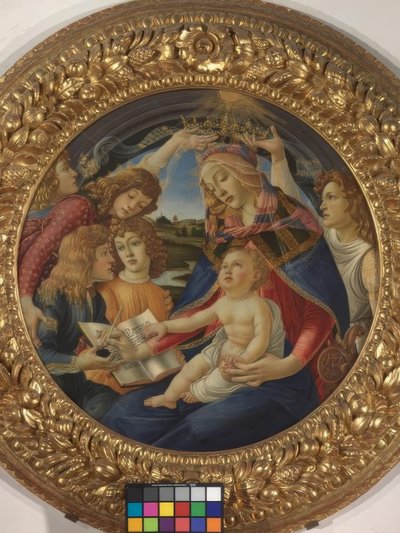 マリアと5人の天使 作： Sandro Botticelli