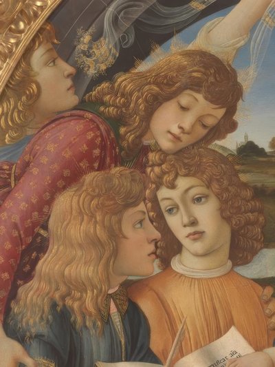 マリアと5人の天使 作： Sandro Botticelli