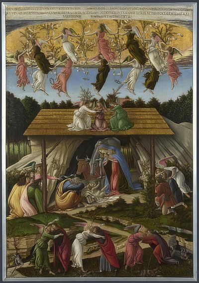 神秘的なキリストの誕生。 1500 作： Sandro Botticelli
