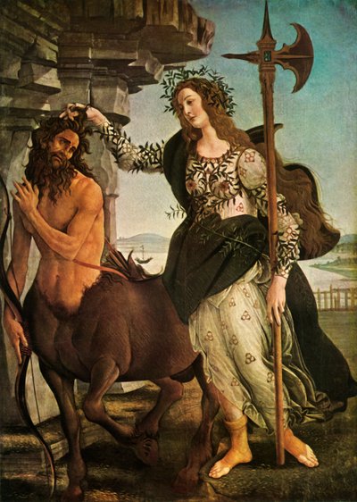 パラスとケンタウロス、c1480-1485、1937。 作： Sandro Botticelli