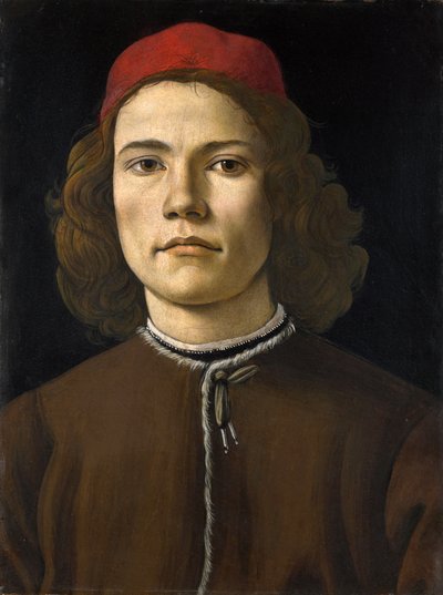 若い男の肖像 作： Sandro Botticelli