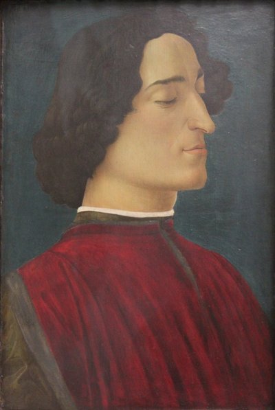 ジュリアーノ・デ・メディチの肖像 作： Sandro Botticelli