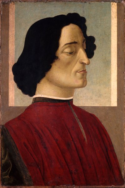 ジュリアーノデメディチの肖像14531478、1475年頃 作： Sandro Botticelli